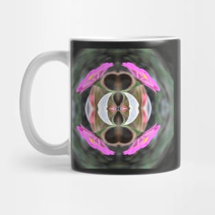 Zinnia Flower Kaleidoscope Pattern (Seamless) 9 Mug